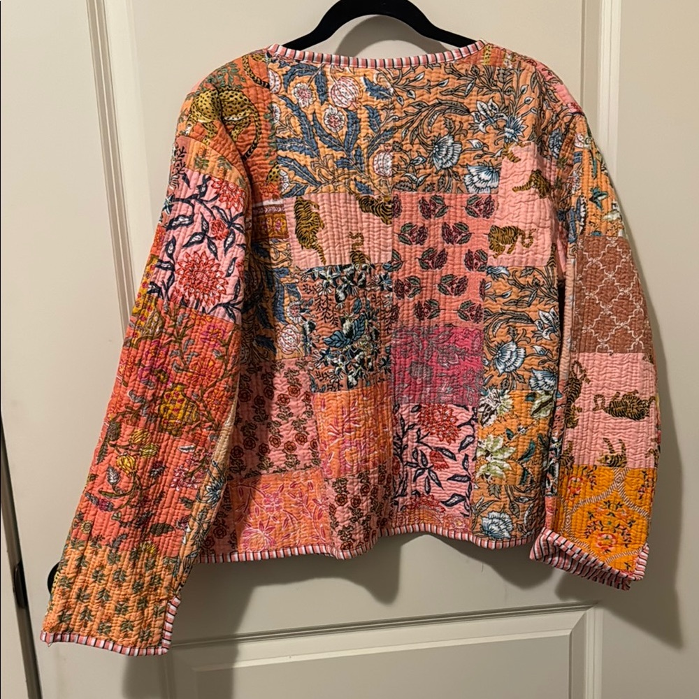 Handmade Patchwork Quilted Jacket - Multicolor - Picture 5 of 5
